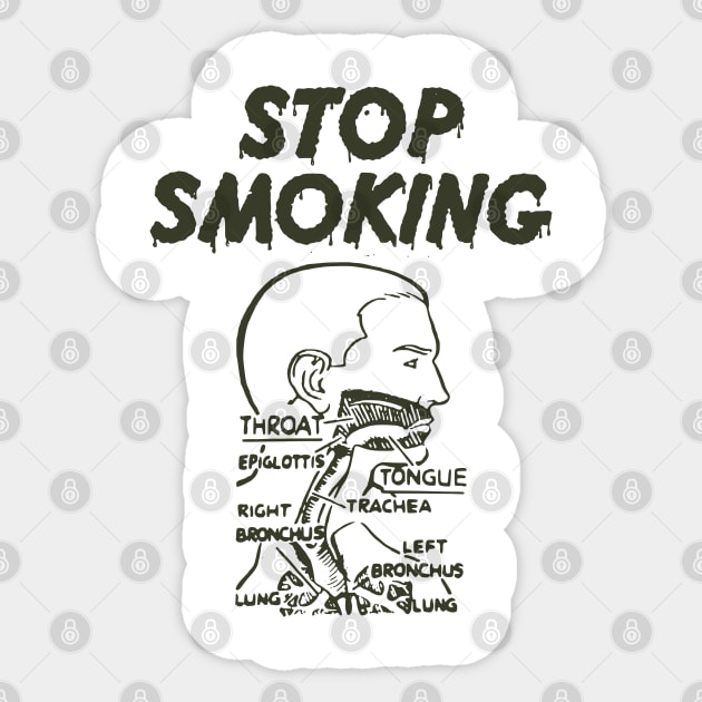 STOP SMOKING Sticker by Stevendan